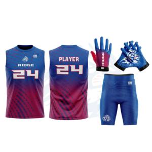 Ensemble de compression de football pour jeunes 7v7 de style américain 18 uniformes personnalisés sublimés 7on7 Techniques imprimées 7 sur 7 uniformes de football - Product Image 5