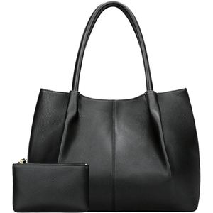 Ensemble de sacs à main pour femmes en cuir de vache véritable avec un design minimaliste, une structure durable et une pochette intérieure assortie - Product Image 2
