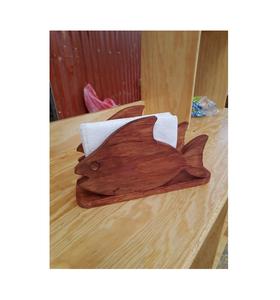 Rustic wooden <b>napkin</b> <b>holder</b> with handcrafted design for dining table picnic parties weddings restaurants eco friendly - Product Image 4