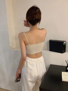 Haut de football une pièce en latex personnalisé avec double bretelles polyvalent sans bretelles été décontracté dos nu conception - Product Image 4