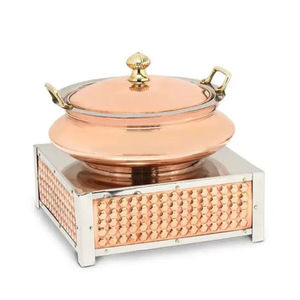 Fête de mariage traiteur plat chauffe-plat équipement alimentaire en métal plat chauffe-plat buffet présentoir - Product Image 3