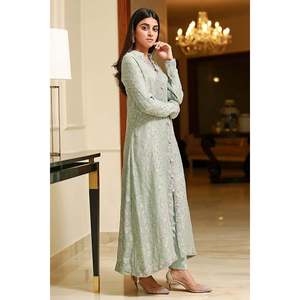 เสื้อเชิ้ตปาร์ตี้คอจีนผ้าชีฟอง Ghazal - Product Image 2