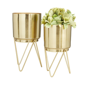 Contenedores de plantas de Metal personalizables, soporte resistente a prueba de herrumbre, capa de polvo, soportes decorativos para macetas, jardín, uso doméstico al aire libre - Product Image 5