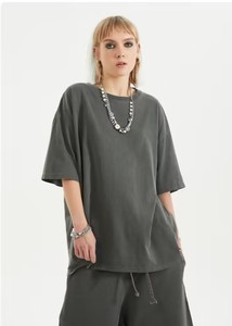 2025 nuevo estilo lavado ácido tela de lona transpirable Camisetas cuello redondo de alta calidad personalizar Logo Unisex camisetas cómodas hombres - Product Image 4