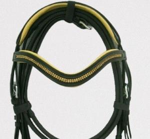 Brida inglesa de forma anatómica de alta calidad, banda de cristal duradera para montar a caballo, tachuela Ecuestre para propietarios de caballos, cuero - Product Image 4