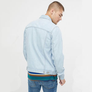 Chaqueta de lona para hombre, ropa de moda antigua lavada rasgada, abrigo de invierno transpirable impermeable para hombre - Product Image 6