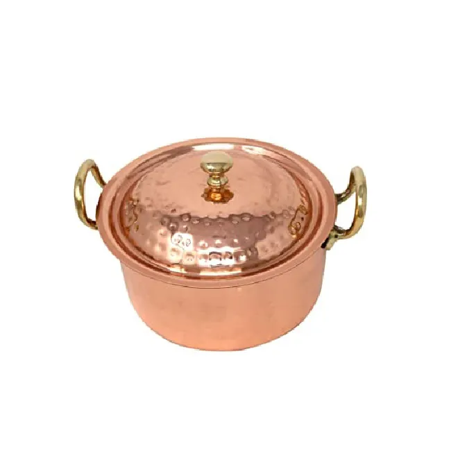 Top Quality Casserole Serving Pot Pure Copper Serving Pot For Wedding And Birthday Party Use Serving Pot At Low Price