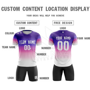 Ensemble d'uniformes de football de haute qualité France sublimée personnalisée, maillots de football Club pour hommes vêtements de sport - Product Image 4