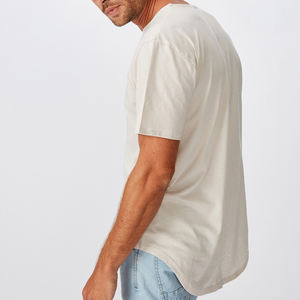 เสื้อยืดผ้าฝ้ายโอเวอร์ไซส์สำหรับผู้ชายผ้าถักทรงหลวมออกแบบโลโก้ได้ตามต้องการสำหรับ3D พิมพ์ลายนูนแบบแข็ง - Product Image 5