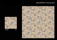 300x300/400x400mm Carreaux de parking en céramique émaillée rustique gris foncé rustique rugueux pour une utilisation à l'extérieur