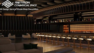 Luxury Custom Translucent Stone Nightclub Bar Lighting Commercial LED Restaurant Bar Counter Design - Product Image 4