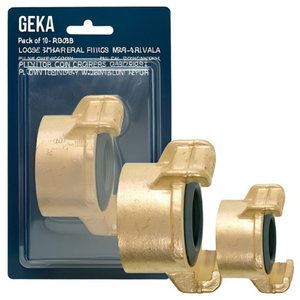 GEKA Lot de 10 raccords filetés en laiton pour l'arrosage de jardin avec conception Plus pour une connexion facile - Product Image 3