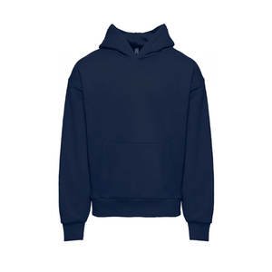 Sweat à capuche pour homme en coton coupe régulière vert olive, couleur unie de haute qualité, marque privée, kangourou, poche, coton - Product Image 6
