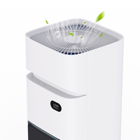 Filtres multifonctionnels Hepa 5500ml Grande pièce Purificateur d'air pour toute la maison Humidificateur