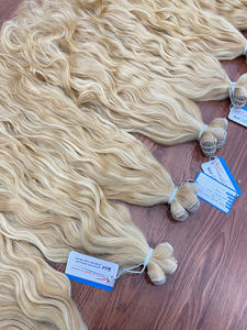 Venta Relámpago de Extensiones de Cabello Ondulado Rubio Premium 613, Cabello Humano Virgen Vietnamita para Salón y Venta al por Mayor - Product Image 5