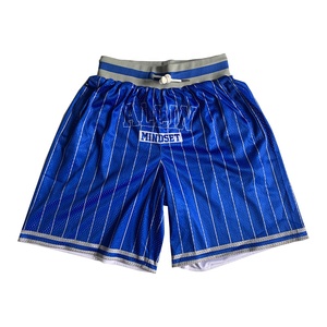 Short de gym personnalisé pour hommes High Street Design en maille d'été Poche zippée Motif solide sublimé 100% polyester pour la plage en plein air - Product Image 1