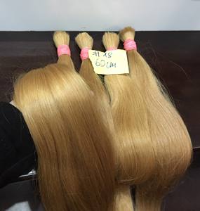 Cheveux bruts vietnamiens soyeux droits en vrac cheveux blonds couleur Remy 100% cheveux humains au prix de gros bon marché - Product Image 1