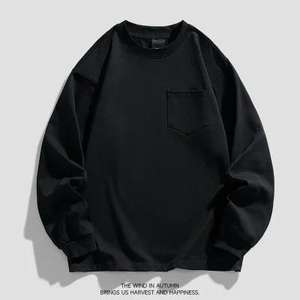 เสื้อสเวตเตอร์คอกลมมีฮู้ดสำหรับผู้ชายผ้าคอตตอนเนื้อนุ่มน้ำหนักมาก330ออกแบบได้ตามต้องการ - Product Image 5