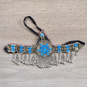 Collar de Moda Vintage Ecológico Chapado en Plata Antigua con Diamantes Geométricos Hechos a Mano Tradicionales Afganos para Mujer, Uso Diario - Product Image 3