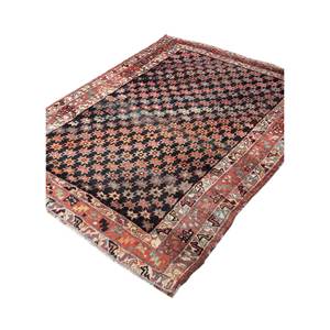 Alfombra Kiaan Azul de Lana Anudada a Mano Pae-5259 con Patrón Geométrico para Sala de Estar, Rectangular de 9x12, para Decoración del Hogar y Pasillo - Product Image 2