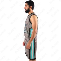 Short de basket-ball d'été Bsci de haute qualité personnalisé OEM Ensemble de maillots de sport unisexe Ensemble d'uniformes de basket-ball respirants grande taille
