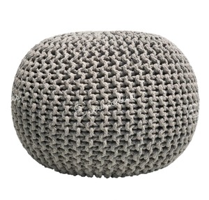 เบาะปอกระเจาแบบดั้งเดิมของช่างฝีมือเบาะรองนั่งที่วางเท้าสำหรับห้องนั่งเล่นห้องนอนทรงกลมสำหรับตกแต่งบ้านคอนโซลฝังกระดูก - Product Image 3