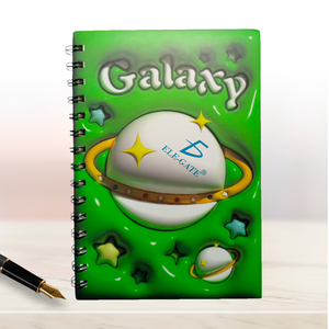 Cuaderno Rayado de 80 Páginas, Estilo Espacial y Metálico, con Espiral y Cubierta de Papel Resistente - Product Image 1