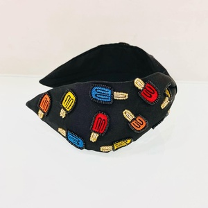 Stylish Handmade Beaded <b>Headband</b> For Women Girls Fashion Hair Accessories Colorful Lightweight Comfortable Elegant Perfect - Product Image 4