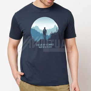 Camiseta estampada para hombre, Camiseta estampada de verano de manga corta con gráfico de Material de poliéster - Product Image 2