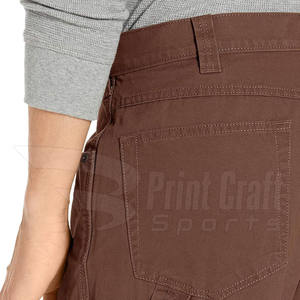 กางเกงยีนส์ผู้ชายคุณภาพสูงสีทึบกางเกงทรงตรงสไตล์ลำลองสำหรับผู้ใหญ่เอวกลางน้ำหนักเบา - Product Image 5