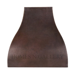 Hotte de cuisine murale en cuivre pur, finition architecturale antique personnalisée, sur mesure pour cuisine - Product Image 4