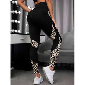 Leggings de Yoga con Estampado de Leopardo, Estilo Europeo Americano, para Mujer, Cintura Alta, Levanta Glúteos, Absorbe el Sudor, Pantalones para Correr - Product Image 3