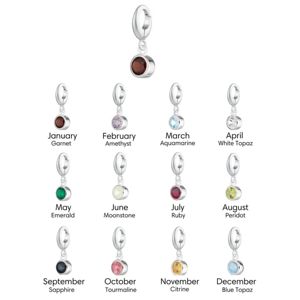 Abalorio de piedra natal redonda de Aguamarina de 5mm con cierre de Clip de 5x4mm, colgante de piedras preciosas pequeño hecho a mano de plata esterlina para la fabricación de joyas - Product Image 3