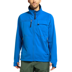 Gran oferta, chaqueta Softshell negra Premium para hombre, impermeable, transpirable con cuello levantado, cierre completo de cremallera, procesamiento recubierto - Product Image 6