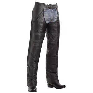 Chaps en cuir pour hommes, conception de logo personnalisé à prix raisonnable, utilisation en extérieur, couleur unie, hommes délavés - Product Image 6