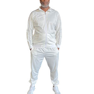 Chándal de nailon de color sólido para hombre, novedad, moda informal, ropa de dos piezas, transpirable y para invierno, venta al por mayor - Product Image 5