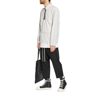 Pantalones elásticos de cintura para hombre, ropa de algodón con estampado personalizado de alta calidad, tecnología polar, entrepierna caída, para correr, para invierno - Product Image 3