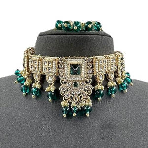 Ensemble de bijoux 2026, collier, boucles d'oreilles, bijoux de mariée tendance, taille adulte, fête de mariage, classique, femme - Product Image 2