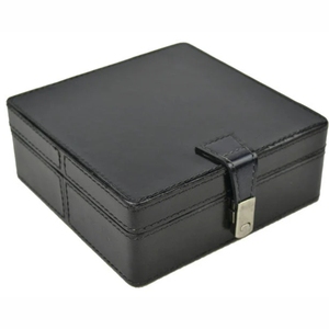 กล่องเก็บของหนังรูปทรงหนังสือสุดหรูทันสมัย ปรับแต่งได้ รูปทรงสี่เหลี่ยมผืนผ้า กันน้ำ ความจุขนาดใหญ่ พร้อมซิปล็อค กล่องเก็บของที่ระลึก ขายดีที่สุด - Product Image 5