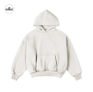 Venta al por mayor de calidad Puff Impresión de peso pesado de algodón de los hombres con capucha térmica de gran tamaño personalizado pulóver sudaderas con capucha de algodón para los hombres - Product Image 4