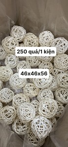 ลูกบอลหวายทำด้วยมือเป็นมิตรต่อสิ่งแวดล้อมเครื่องประดับตกแต่งธรรมชาติที่สมบูรณ์แบบสำหรับการตกแต่งบ้านและสวนจากเวียดนาม - Product Image 3