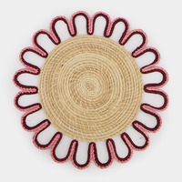 Plaques de chargeur en rotin naturel de haute qualité personnaliser les tailles variété de couleurs napperon en rotin fait main pour décor de table HNH