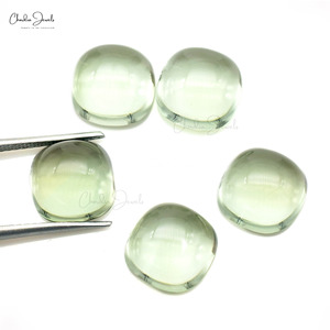 Precio al por mayor de alta calidad, piedra suelta de amatista verde, cabujón con forma de cojín de 10MM, piedra preciosa de amatista Natural para hacer joyas - Product Image 3