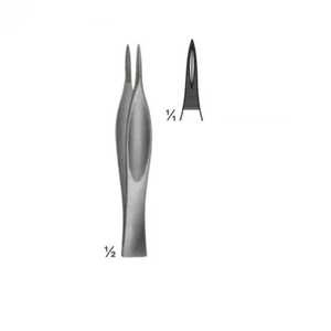 Stieglitz คีมสเตนเลสแบบแมนนวลตรงขนาด14ซม. เครื่องมือคุณภาพสูงแบบโค้ง45องศาสำหรับกำจัดเสี้ยนและขน - Product Image 2