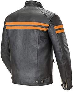 Veste en cuir de vachette de haute qualité, confortable, respirante, durable, élégante, col montant, décontractée, pour tous les jours, taille 4XL - Product Image 4