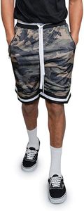 Nouveau short en maille de basket-ball noir de 5 pouces tissu en coton écologique lourd personnalisé motif solide de style de rue - Product Image 5