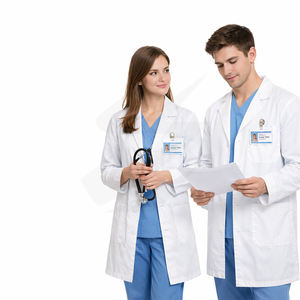 Bata de Laboratorio Médica Personalizada para Médicos, Enfermeras y Personal de Hospital, Ropa de Trabajo Profesional de Manga Larga - Product Image 4