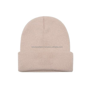 High Quality Custom Embroidered Digital Printing Black Beanie Caps for Unisex Winter Travel <b>Head</b> <b>Warmer</b> 100% Acrylic - Product Image 1