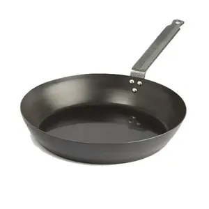 Gourmet Carbon Steel Frying Pan Professional Saute Pan, Non-Stick and PFOA Free