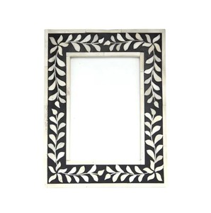 Cadre de miroir en forme de rectangle en incrustation d'os de haute qualité Design moderne unique pour une utilisation décorative directement du fabricant en Inde - Product Image 5